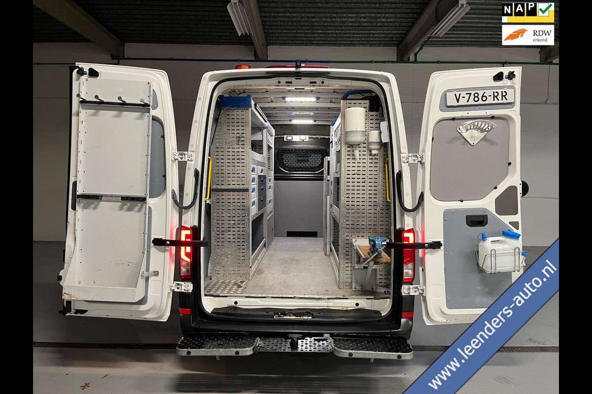 Volkswagen Crafter SERVICEWAGEN 35 2.0 TDI 140PK euro6 L3H3 (oude L2H2) V230 OMVORMER SORTIMO STANDKACHEL TREKHAAK RIJKLAARPRIJS