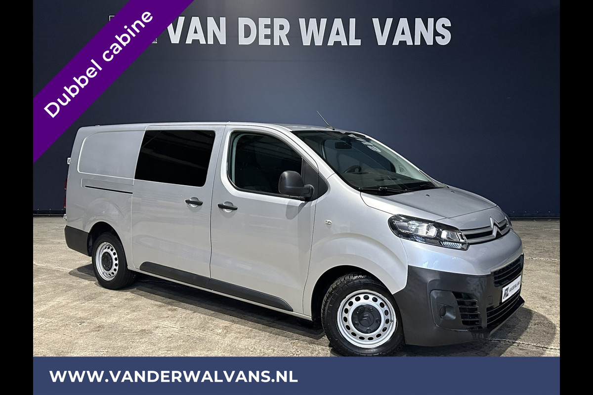 Citroën Jumpy 2.0 BlueHDI **MARGE, GEEN BTW** 123pk L3H1 XL Dubbel cabine Euro6 Airco | Navigatie Cruisecontrol, Apple Carplay, Android Auto, Trekhaak, Parkeersensoren, 5-Zits