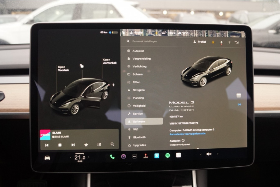 Tesla Model 3 Long Range AWD 75kWh 351pk -PANO-LEER-