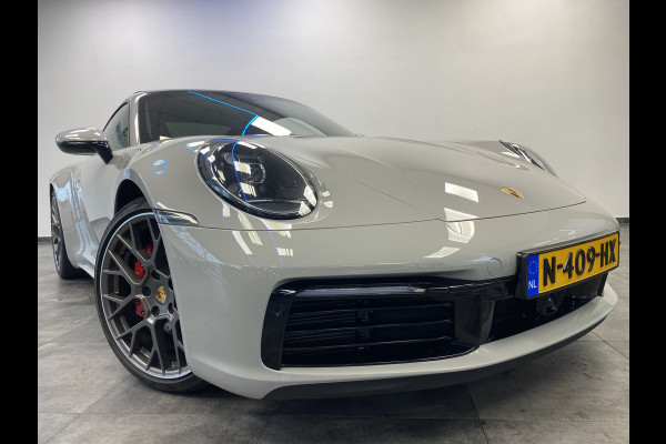 Porsche 911 3.0 Carrera 4 S Sport chrono Bose Dealer onderhouden Kreide Grau Panoramadak ACC 450PK!