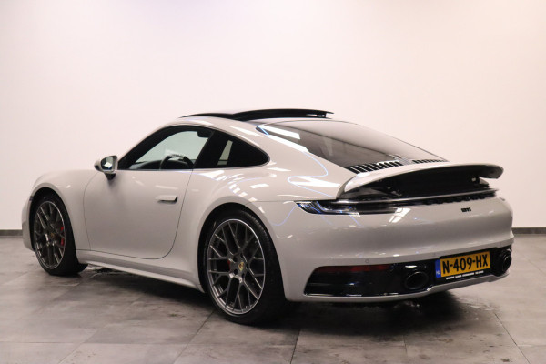 Porsche 911 3.0 Carrera 4 S Sport chrono Bose Dealer onderhouden Kreide Grau Panoramadak ACC 450PK!