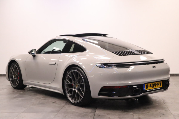 Porsche 911 3.0 Carrera 4 S Sport chrono Bose Dealer onderhouden Kreide Grau Panoramadak ACC 450PK!