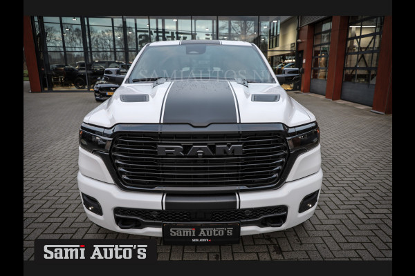 Dodge Ram HURRICAN 420PK 636 Nm 2025 LARAMIE NIGHT | 14,4 SCHERM + 10.2 INCH PASSENGER SCREEN | PRIJS MET LPG EN COVER EN GARANTIE | DUBBELE CABINE | PICK UP | 5 PERSOONS | DC | GRIJSKENTEKEN | VOORAAD 2223 - 5047