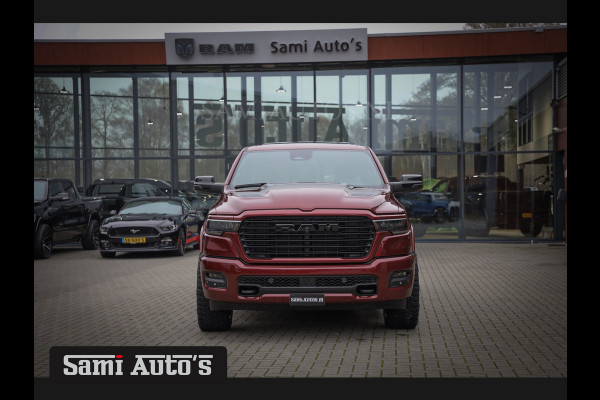 Dodge Ram 2025 LARAMIE SPORT HURRICAN 420PK 636 Nm | PRIJS MET LPG EN COVER EN GARANTIE | DUBBELE CABINE | PICK UP | 5 PERSOONS | DC | GRIJSKENTEKEN | Velvet Red Pearl VOORAAD 2218 - 3854