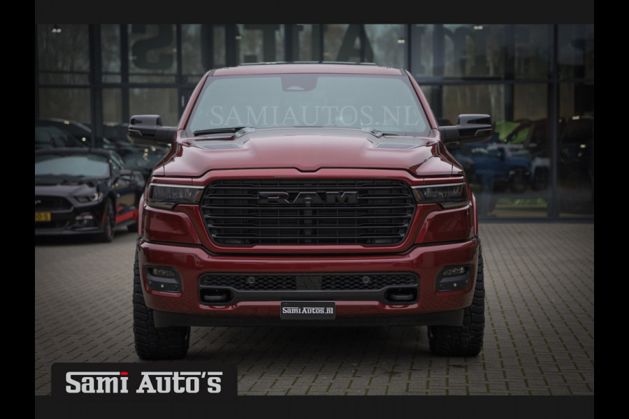 Dodge Ram 2025 LARAMIE SPORT HURRICAN 420PK 636 Nm | PRIJS MET LPG EN COVER EN GARANTIE | DUBBELE CABINE | PICK UP | 5 PERSOONS | DC | GRIJSKENTEKEN | Velvet Red Pearl VOORAAD 2218 - 3854