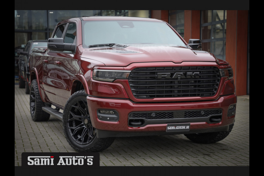 Dodge Ram 2025 LARAMIE SPORT HURRICAN 420PK 636 Nm | PRIJS MET LPG EN COVER EN GARANTIE | DUBBELE CABINE | PICK UP | 5 PERSOONS | DC | GRIJSKENTEKEN | Velvet Red Pearl VOORAAD 2218 - 3854