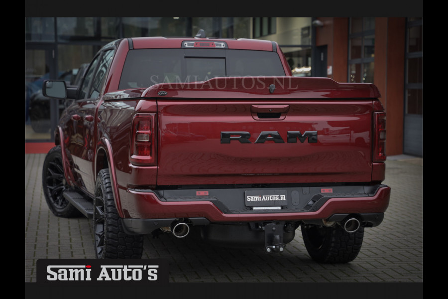 Dodge Ram 2025 LARAMIE SPORT HURRICAN 420PK 636 Nm | PRIJS MET LPG EN COVER EN GARANTIE | DUBBELE CABINE | PICK UP | 5 PERSOONS | DC | GRIJSKENTEKEN | Velvet Red Pearl VOORAAD 2218 - 3854