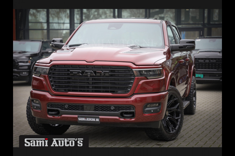 Dodge Ram 2025 LARAMIE SPORT HURRICAN 420PK 636 Nm | PRIJS MET LPG EN COVER EN GARANTIE | DUBBELE CABINE | PICK UP | 5 PERSOONS | DC | GRIJSKENTEKEN | Velvet Red Pearl VOORAAD 2218 - 3854