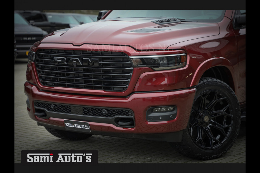 Dodge Ram 2025 LARAMIE SPORT HURRICAN 420PK 636 Nm | PRIJS MET LPG EN COVER EN GARANTIE | DUBBELE CABINE | PICK UP | 5 PERSOONS | DC | GRIJSKENTEKEN | Velvet Red Pearl VOORAAD 2218 - 3854