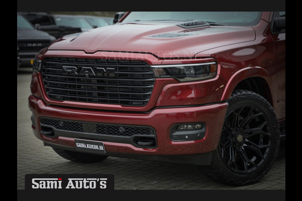 Dodge Ram 2025 LARAMIE SPORT HURRICAN 420PK 636 Nm | PRIJS MET LPG EN COVER EN GARANTIE | DUBBELE CABINE | PICK UP | 5 PERSOONS | DC | GRIJSKENTEKEN | Velvet Red Pearl VOORAAD 2218 - 3854