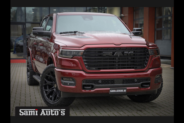 Dodge Ram 2025 LARAMIE SPORT HURRICAN 420PK 636 Nm | PRIJS MET LPG EN COVER EN GARANTIE | DUBBELE CABINE | PICK UP | 5 PERSOONS | DC | GRIJSKENTEKEN | Velvet Red Pearl VOORAAD 2218 - 3854