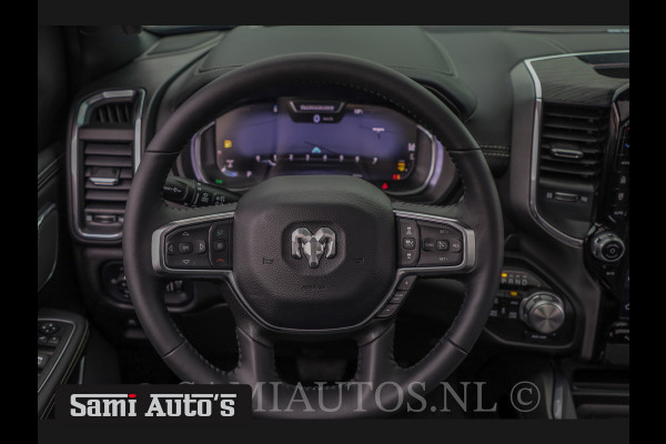 Dodge Ram 1500 LARAMIE NIGHT | BOM VOL | LPG | HUD | VIRTUAL | LUCHTVERING | DEKSEL | PANORAMADAK | BRIGHT WIHTE | 5.7 V8 HEMI 402PK 4x4 | CREWCAB 5 PERSOONS | GRIJSKENTEKEN | VOORRAAD NR 2147 - 4802