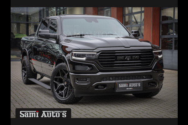 Dodge Ram 1500 BLACK OPS LONGHORN | HUD & VIRTUAL | PRIJS MET LPG + HEAD UP ADG + DEKSEL + PANORAMADAK GWJ + LUCHTVERING SER + BOM VOL | L CREW CAB | DUBBELE CABINE | 5,7L V8 HEMI 402 PK 4X4 | 5 PERSOONS | GRIJSKENTEKEN | VOORRAAD NR 2204 - 9644