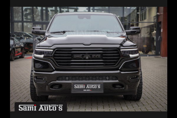 Dodge Ram 1500 BLACK OPS LONGHORN | HUD & VIRTUAL | PRIJS MET LPG + HEAD UP ADG + DEKSEL + PANORAMADAK GWJ + LUCHTVERING SER + BOM VOL | L CREW CAB | DUBBELE CABINE | 5,7L V8 HEMI 402 PK 4X4 | 5 PERSOONS | GRIJSKENTEKEN | VOORRAAD NR 2204 - 9644