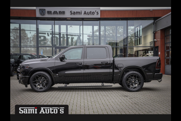 Dodge Ram 1500 BLACK OPS LONGHORN | HUD & VIRTUAL | PRIJS MET LPG + HEAD UP ADG + DEKSEL + PANORAMADAK GWJ + LUCHTVERING SER + BOM VOL | L CREW CAB | DUBBELE CABINE | 5,7L V8 HEMI 402 PK 4X4 | 5 PERSOONS | GRIJSKENTEKEN | VOORRAAD NR 2204 - 9644