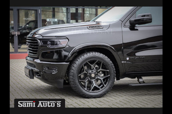 Dodge Ram 1500 BLACK OPS LONGHORN | HUD & VIRTUAL | PRIJS MET LPG + HEAD UP ADG + DEKSEL + PANORAMADAK GWJ + LUCHTVERING SER + BOM VOL | L CREW CAB | DUBBELE CABINE | 5,7L V8 HEMI 402 PK 4X4 | 5 PERSOONS | GRIJSKENTEKEN | VOORRAAD NR 2204 - 9644