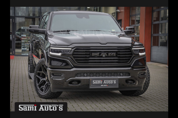 Dodge Ram 1500 BLACK OPS LONGHORN | HUD & VIRTUAL | PRIJS MET LPG + HEAD UP ADG + DEKSEL + PANORAMADAK GWJ + LUCHTVERING SER + BOM VOL | L CREW CAB | DUBBELE CABINE | 5,7L V8 HEMI 402 PK 4X4 | 5 PERSOONS | GRIJSKENTEKEN | VOORRAAD NR 2204 - 9644