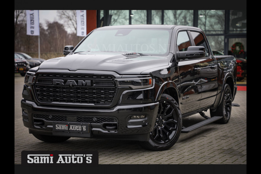 Dodge Ram 1500 LIMITED NIGHT H.O 540PK 706 Nm 2025 | XB9 | MASSAGE | BOM VOL | CREW CAB | DUBBELE CABINE | GRIJSKENTEKEN | €99950,- EXCL BTW | VOORRAAD NR 2263 - 9031