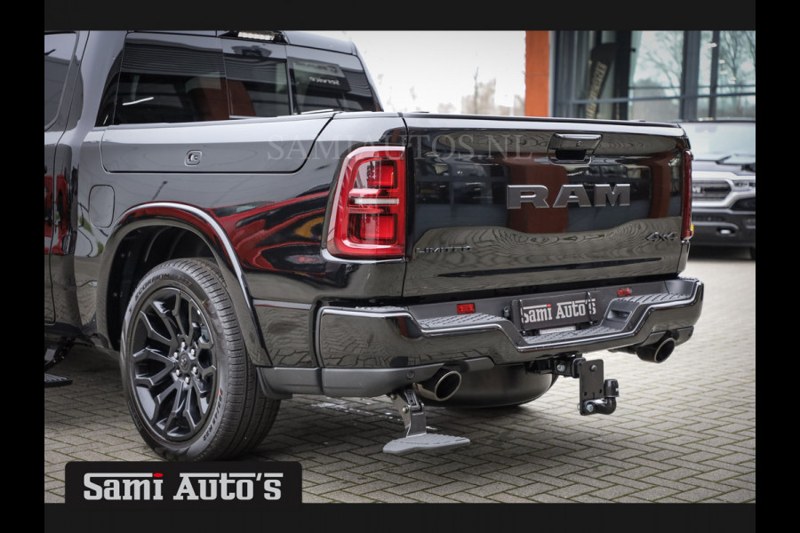 Dodge Ram 1500 LIMITED NIGHT H.O 540PK 706 Nm 2025 | XB9 | MASSAGE | BOM VOL | CREW CAB | DUBBELE CABINE | GRIJSKENTEKEN | €99950,- EXCL BTW | VOORRAAD NR 2263 - 9031