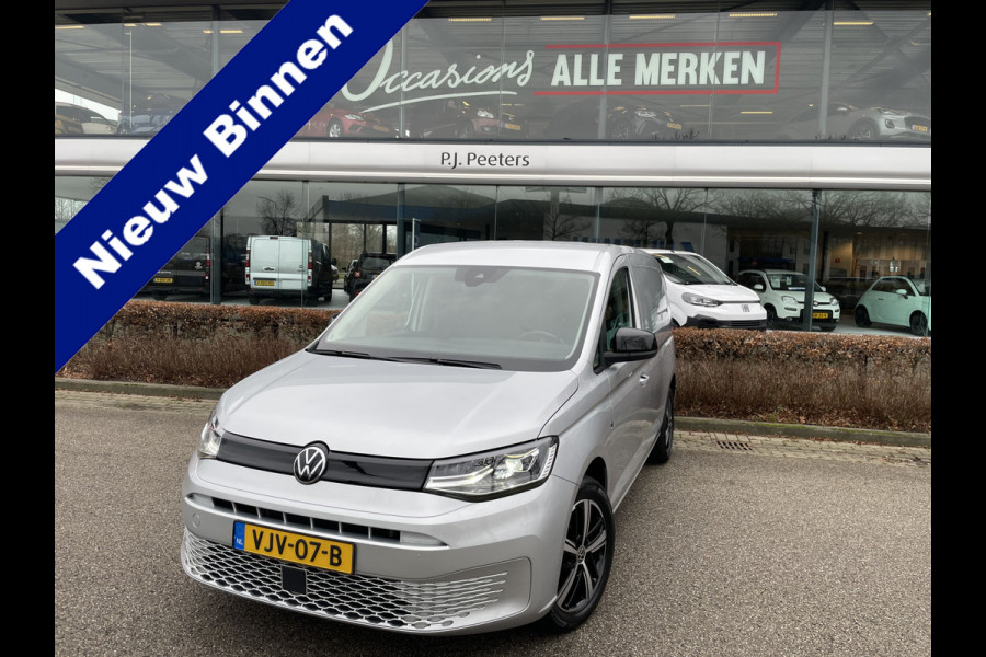 Volkswagen Caddy Cargo Maxi L2H1 2.0 TDI 1st Edition Clim. control - Cruise control - Parkeersensoren A - Navi full map - Radio/Bluetooth - MFL Stuurwiel - LMV 17" - Bot waarschuwingssysteem - Zijschuifdeur R - Tussenschot Volledig