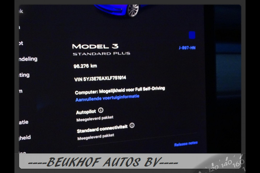 Tesla Model 3 Standard RWD 2020 Pano 19 inch Velgen 360Cam