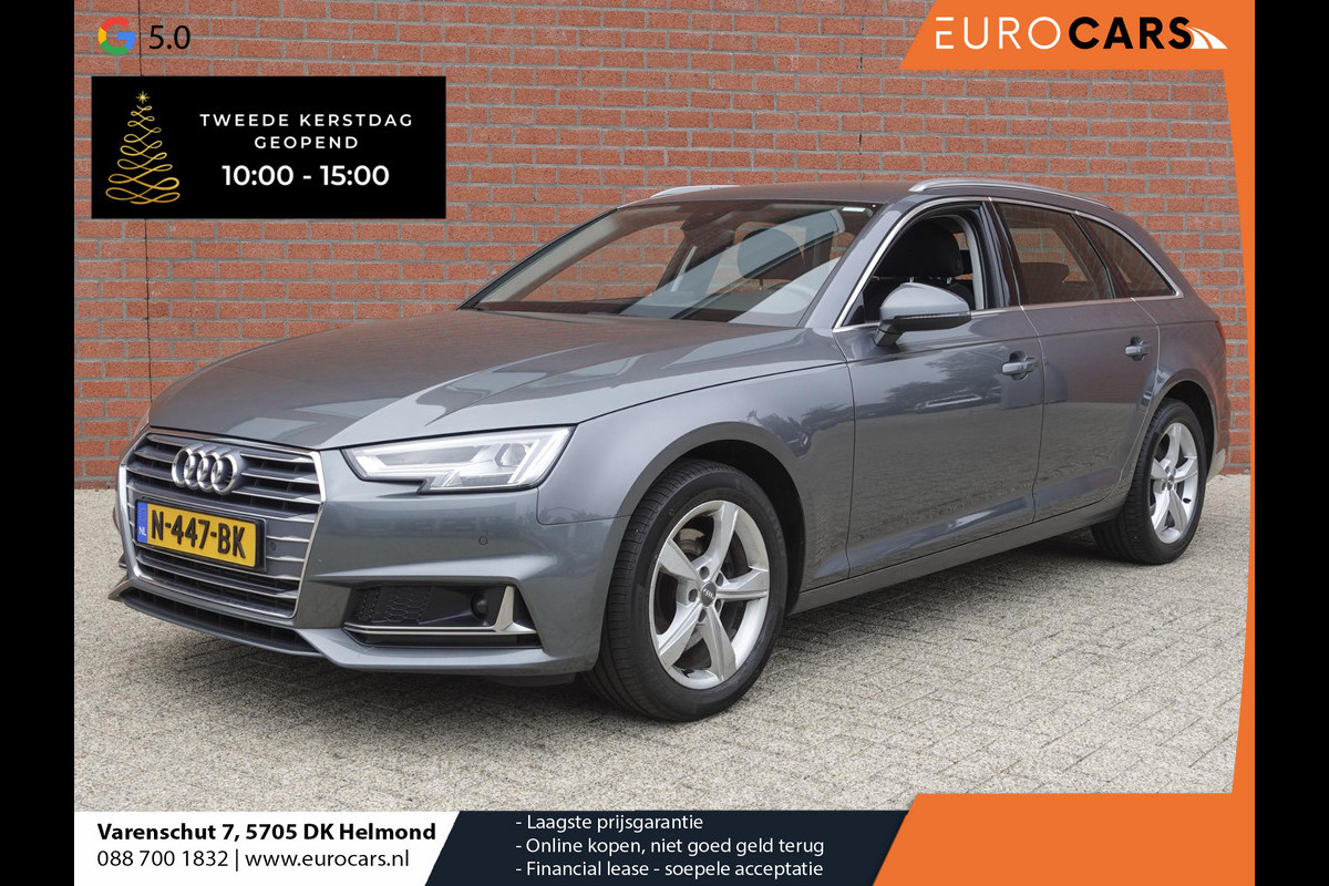 Audi A4 Avant 40 TFSI 190pk S-Tronic Sport hybride Climate Control Elektrisch bedienbare achterklep Cruise Control Adaptive Stoelverwarming Interieur-pakket S line Competition Led #