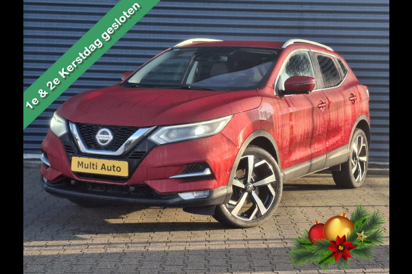 Nissan QASHQAI 1.3 DIG-T Tekna Automaat | Adaptive Cruise | BOSE Sound | Navigatie | Apple Carplay | 360 Camera | Half Lederen Bekleding | L.M. 19" | Stoelverwarming | DAB |