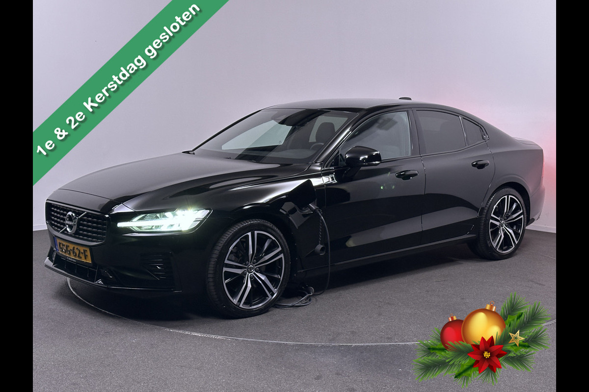 Volvo S60 Recharge T8 AWD R-Design Plug In Hybrid 394 pk PHEV | Carplay | Lederen Sporstoelen Memory | Harman Kardon |  Cruise Control | Camera |  Stuur/Stoel Verwarming |