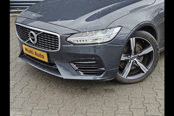 Volvo V90 T8 AWD R-Design Plug In Hybrid PHEV | Adaptive Cruise | Lederen Sportstoelen Memory | Kinderzitjes af Fabriek | Harman Kardon | 19"L.M |  Camera | Pilot Assist | Apple Carplay |