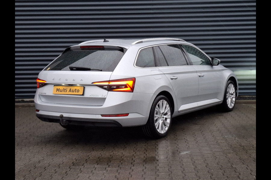 Škoda Superb Combi 1.4 TSI iV Business Edition Plug in Hybrid PHEV | Lederen Sportstoelen Memory | Trekhaak af Fabriek | Adaptive Cruise | Crystal LED | Apple Carplay | Navigatie | Camera | DAB |