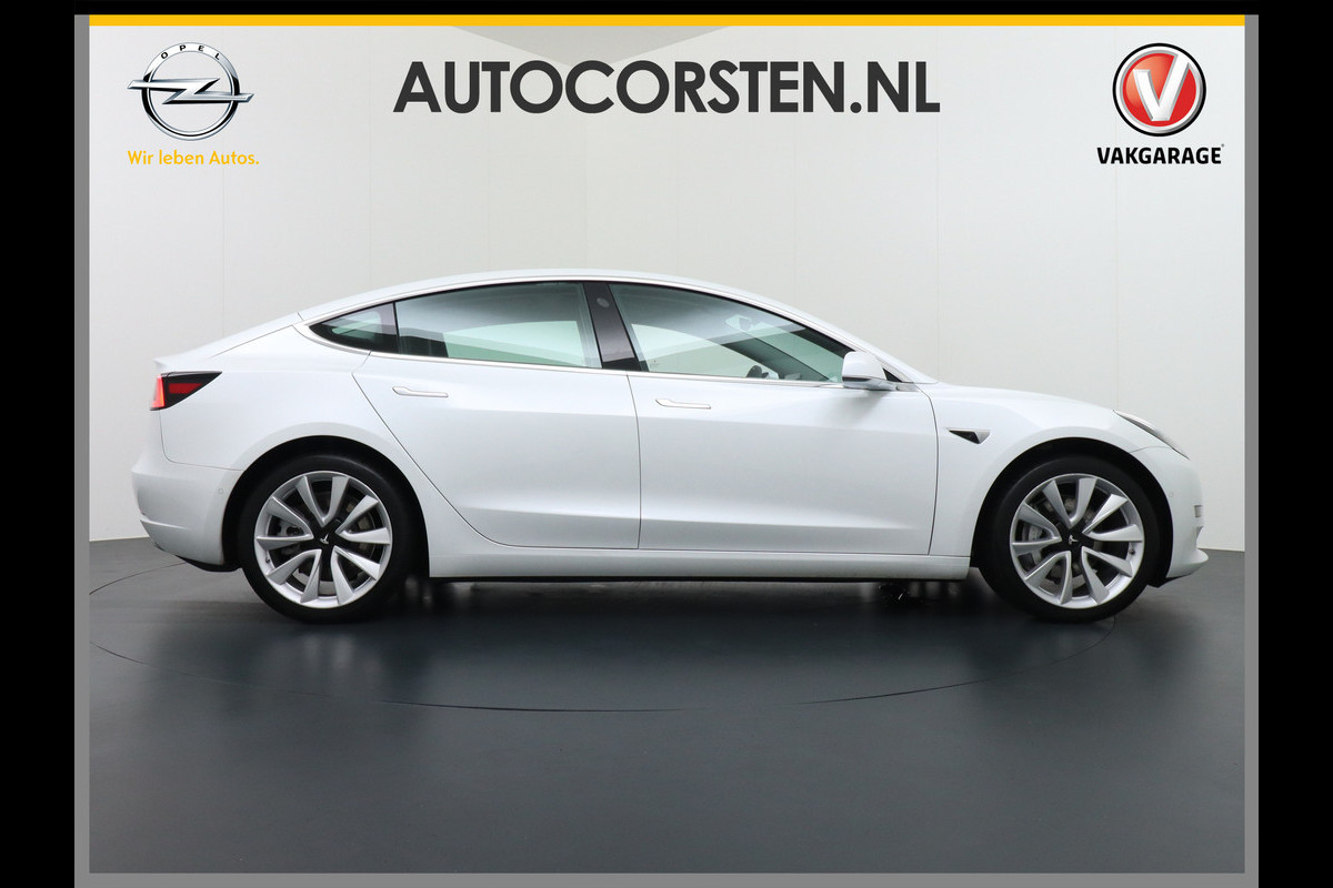 Tesla Model 3 Long Range 75 kWh 463PK FSD-vb.19" Premium-Audio 4wd AutoPilot Pano.dak Camera Leer Adaptive-Cruise+Stop&Go  PDC-A+Voor Wifi Ecc Veel grip door AWD vierwielaandrijving.  Origineel Nederlandse auto ! 1e eigenaar 61k nieuw