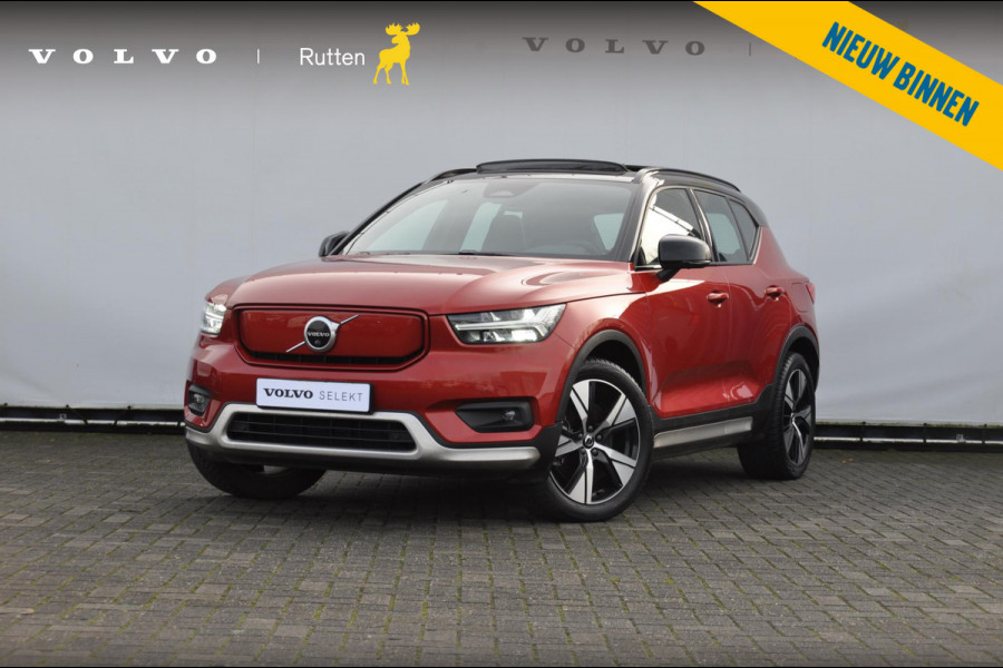 Volvo XC40 P8 408PK Automaat Recharge AWD R-Design / Elektrisch verstelbare stoelen met geheugen / BLIS / Panoramisch schuif-kanteldak / Semi automatische trekhaak / Google infotainment / Harman Kardon / 360 Camera / Keyless Entry / Adoptieve cruise control met pilot assist /