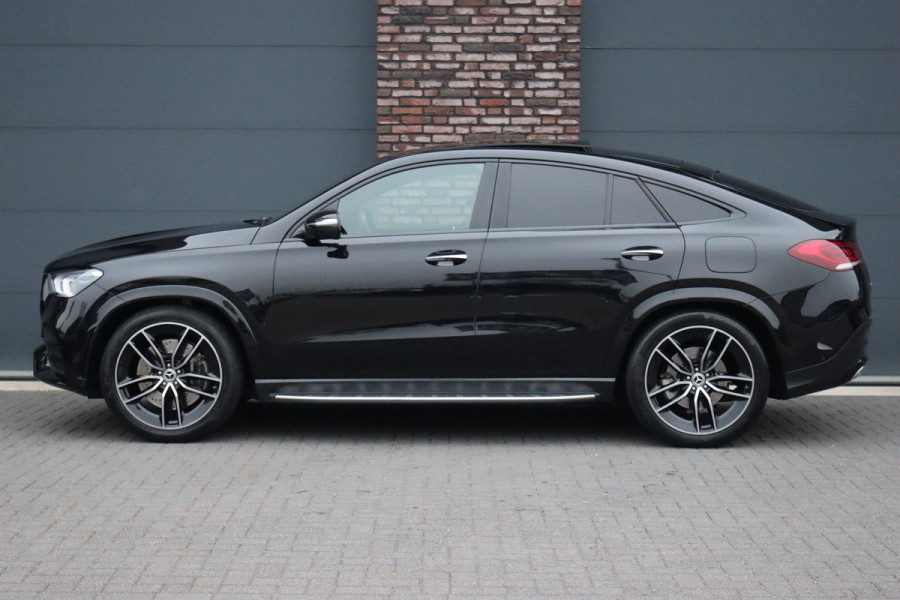 Mercedes-Benz GLE Coupé 350 e 4MATIC AMG Line Aut9 | Luchtvering | Distronic+ | Panoramadak | Trekhaak | Burmester | Stoelventilatie | HUD | Keyless Go | Surround Camera |