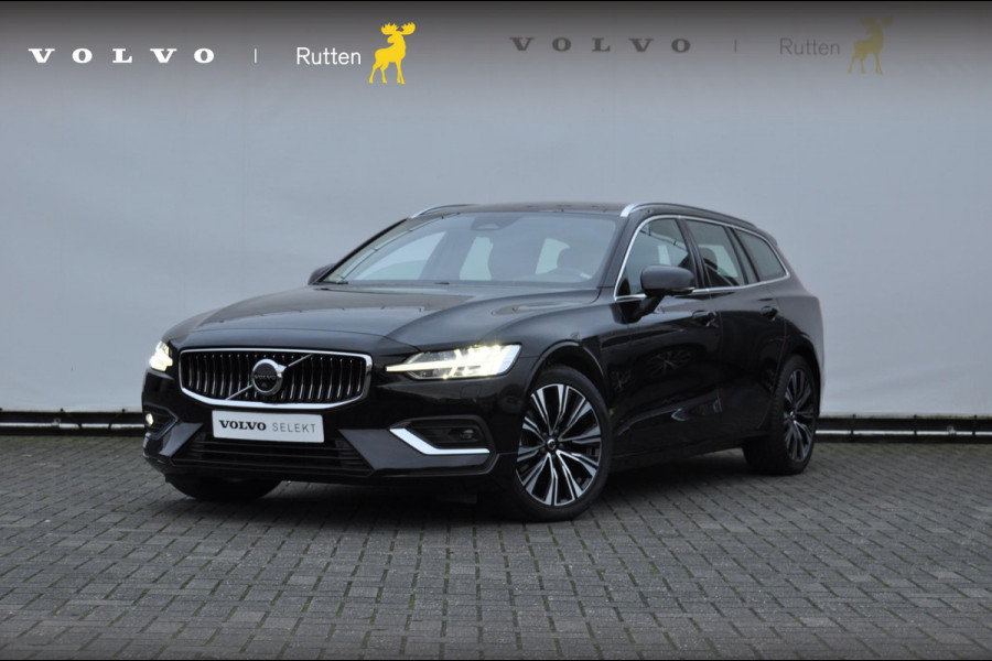 Volvo V60 B3 177PK Automaat Plus Bright Semi-elektrisch inklapbare trekhaak / Harman Kardon audio / 360 Camera / Elektrisch bedienbare voorstoelen / Memory seats / stoel en stuurverwarming / Apple Carplay / Google services / Keyless entry / Elektrische achterklep /