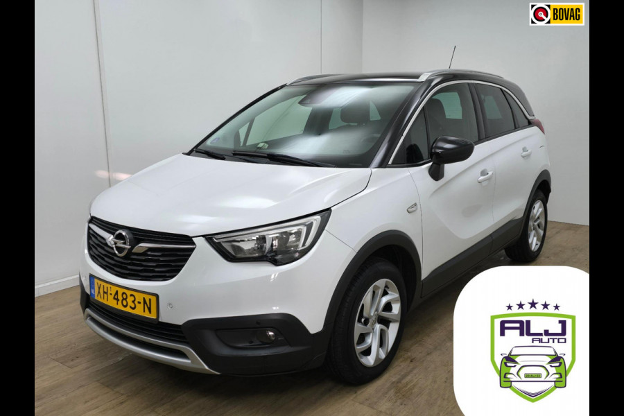 Opel Crossland X Occasion 1.2 Turbo met carplay en cruisecontrol | Tweedehands Opel Crossland X in wit/zwart dak | 1e eigenaar (!)