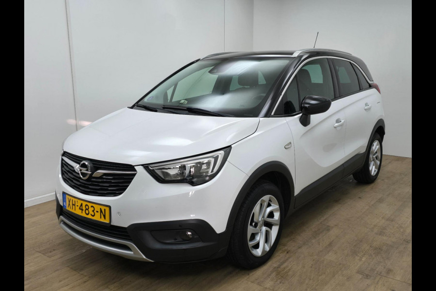 Opel Crossland X Occasion 1.2 Turbo met carplay en cruisecontrol | Tweedehands Opel Crossland X in wit/zwart dak | 1e eigenaar (!)