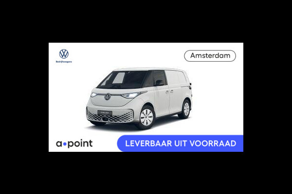 Volkswagen ID. Buzz Cargo Elektromotor 286 pk Zijdeuren, achterdeuren, VOORRAAD!  RIJKLAARPRIJS!!