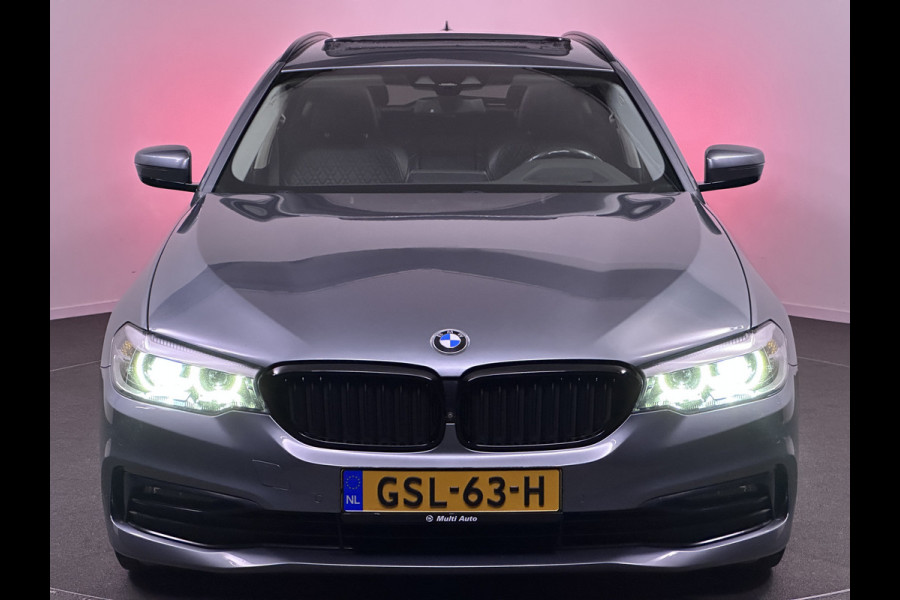 BMW 5 Serie Touring 530i Sportline 252pk | Panodak | Luxe Lederen comfortstoelen Memory | Head-up Display | Carplay | 360 Camera | Stoelventilatie |