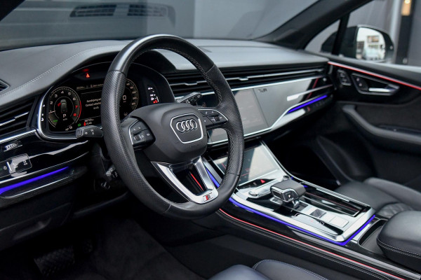 Audi Q7 60 TFSI e quattro Competition. Pano, RS Seats, Design leder, Luchtv, 360 3D, Laser, 23'' ACC, Memory, B&O, Stuurvw, Trekh!