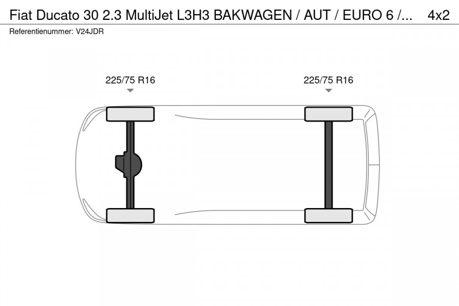 Fiat Ducato 30 2.3 MultiJet L3H3 BAKWAGEN / AUT / EURO 6 / 3 Zits / Camera / Elek Laadklep / Cruise Control / RIJDT PERFECT