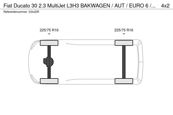 Fiat Ducato 30 2.3 MultiJet L3H3 BAKWAGEN / AUT / EURO 6 / 3 Zits / Camera / Elek Laadklep / Cruise Control / RIJDT PERFECT