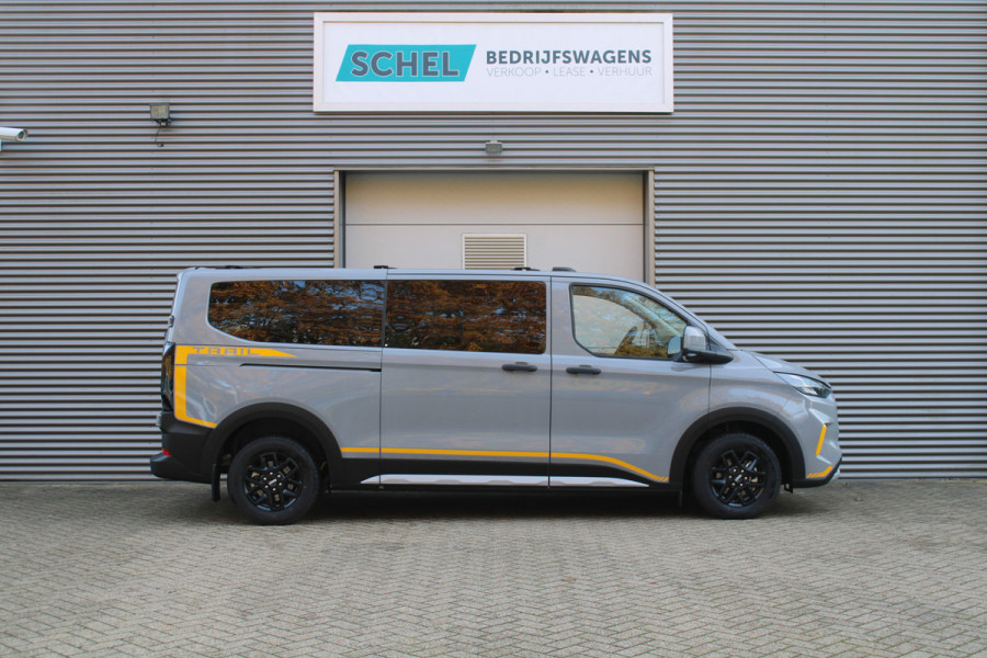 Ford Transit Custom 320 2.0TDCI 170pk L2H1 Trail DC AWD - Adaptive Cruise - Blind Spot - Elektrische deuren - Standkachel - Navi - 360 Camera - Rijk