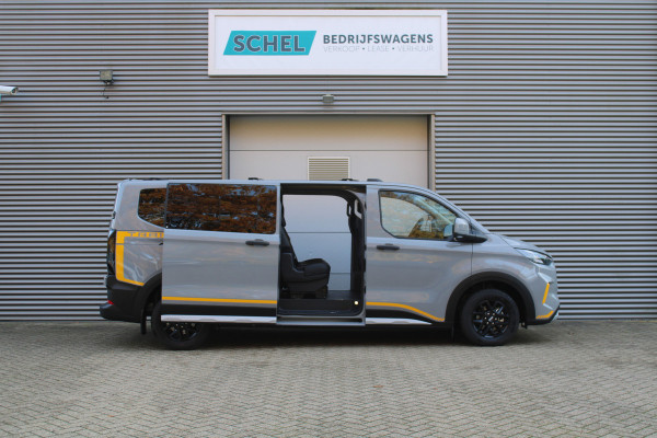 Ford Transit Custom 320 2.0TDCI 170pk L2H1 Trail DC AWD - Adaptive Cruise - Blind Spot - Elektrische deuren - Standkachel - Navi - 360 Camera - Rijk