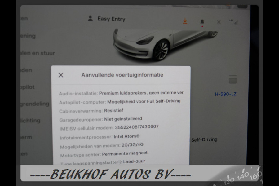 Tesla Model 3 Standard RWD Plus 2020 Pano 19 inch Nav Leer