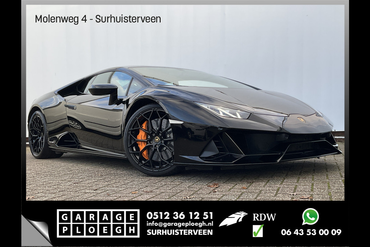 Lamborghini Huracan EVO 5.2 V10 - 640 CV AWD Nero Ade Lifting Dealer serviced Incl-BTW 4WD