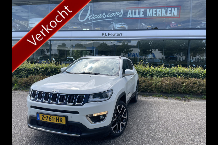 Jeep Compass 1.3T Limited Automaat Clim. control - Cruise control - Parks. V+A - Navi - U-Con./Radio/USB/AUX/DAB/TEL - A-uitrijcam. - MFL-Stuurwiel - ML - LMV - CD+AB - Ramen en Spiegels E-V+VW - Stuurwiel VW - V-Stoelen V+VW