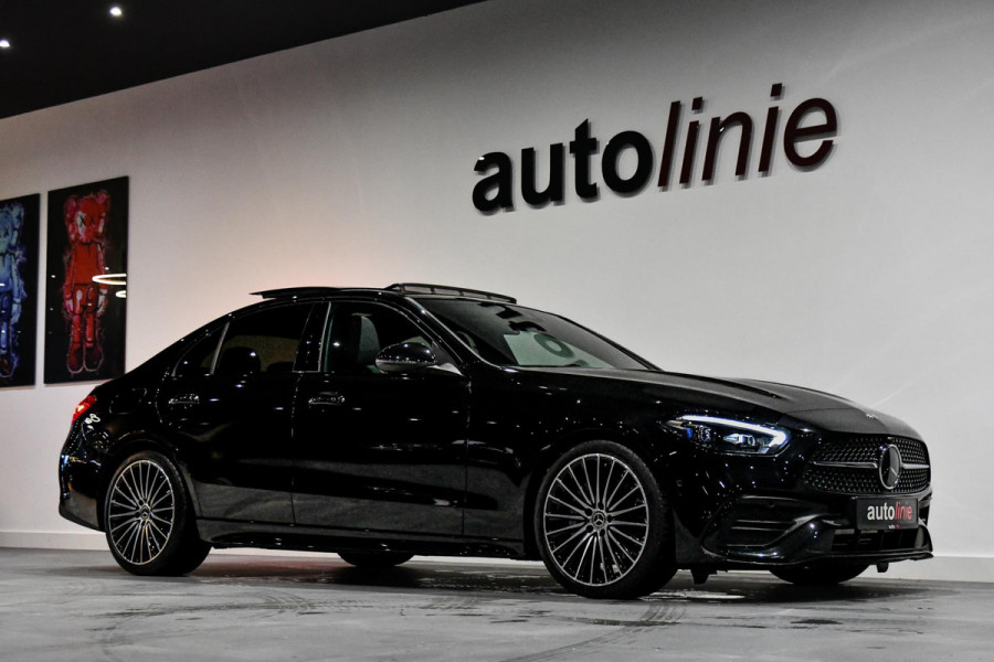 Mercedes-Benz C-Klasse 300 4MATIC AMG Night. Pano, Distro+, Burm, Camera, Sfeer, 19'', Digital, Dodeh, CarPlay!