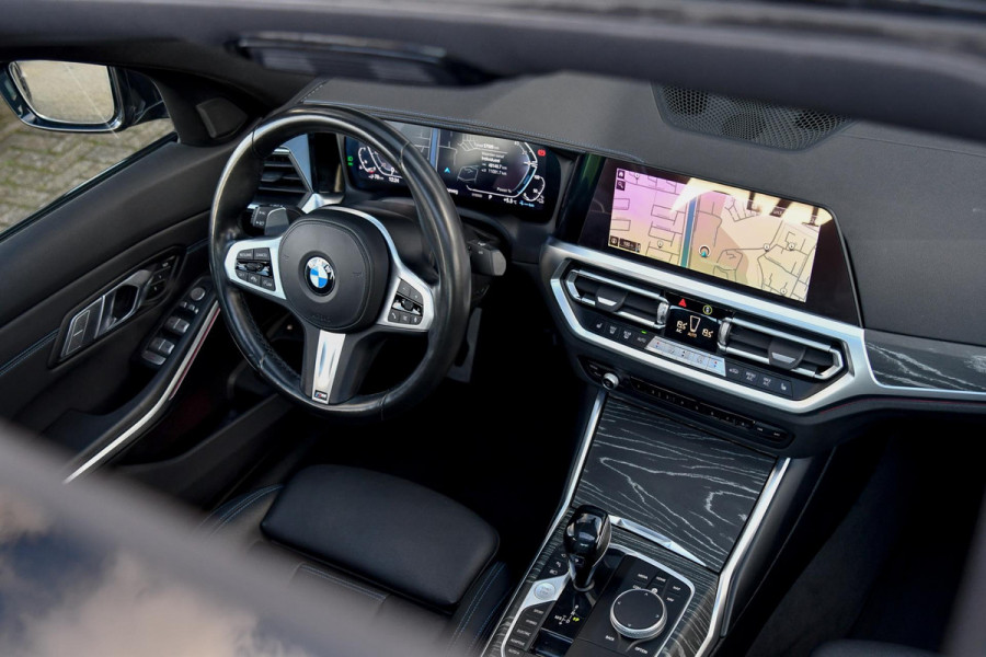 BMW 3-serie 320e M-Sport, Aero, Pano, Memory, HUD, Laser, ACC, 360, Leder,btw Keyless, Sfeer, Hifi, Dodeh, CarPlay!