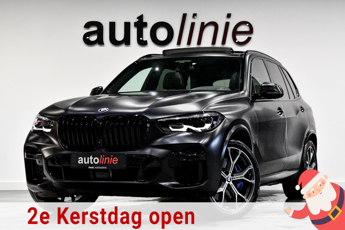 BMW X5 XDrive45e M-Sport. Aero, Luchtv, Pano, 360, HUD, ACC, Keyless, Trekhaak, H/K, Leder, Sfeer, 21'' CarPlay!