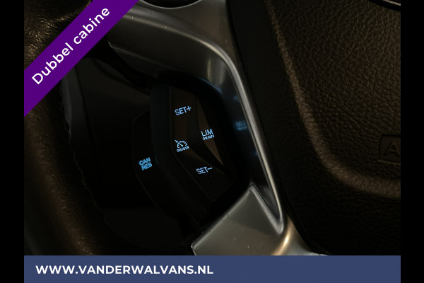 Ford Transit Custom 2.2 TDCI 155pk L2H1 Dubbele Cabine Airco | 6-Zits | Camera | Navigatie | 2800kg Trekhaak Cruisecontrol, Verwarmde voorruit, Parkeersensoren, Sidebars, LM velgen